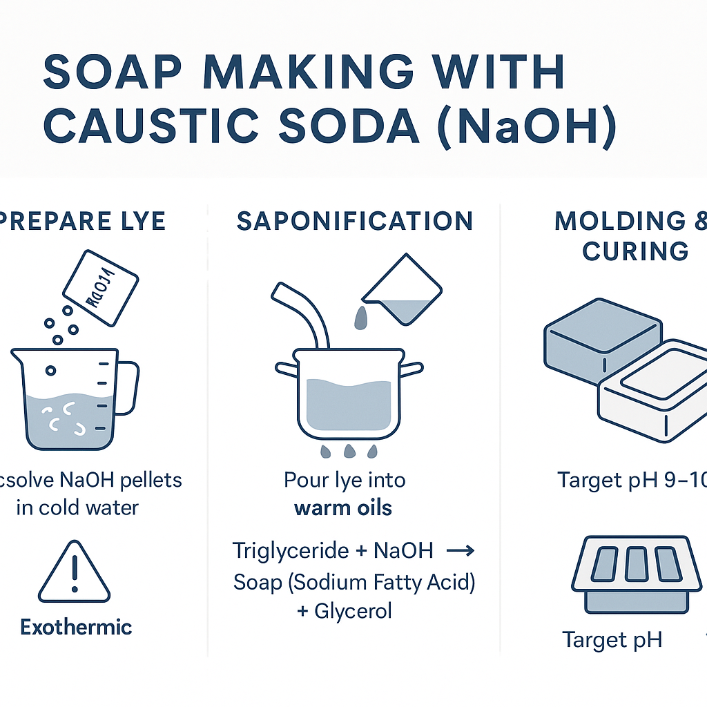 خرید سود سوزآور برای کارخانجات تولید صابون و مواد شوینده