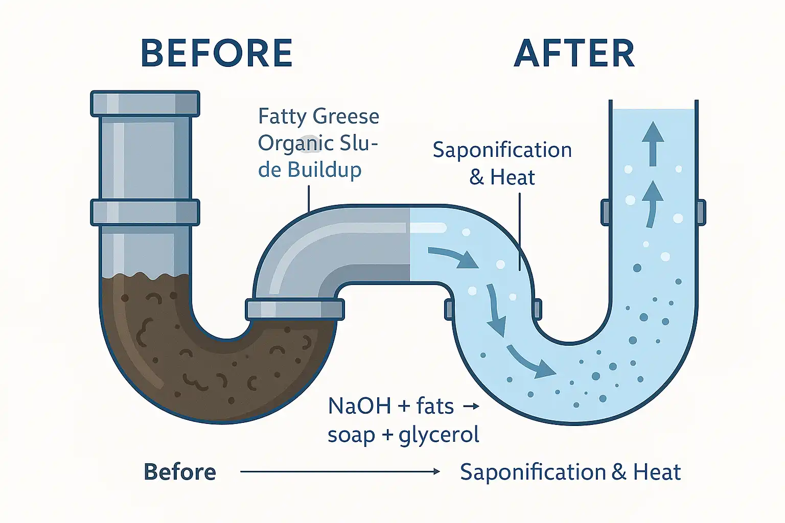 مراحل استفاده ایمن از سود سوزآور در لوله بازکنی