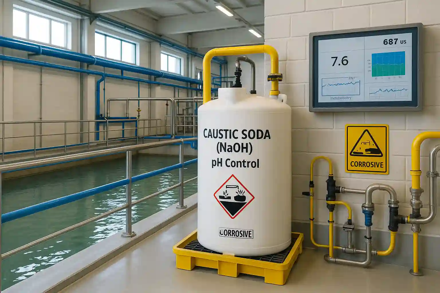 کاربرد سود سوزآور در تصفیه آب