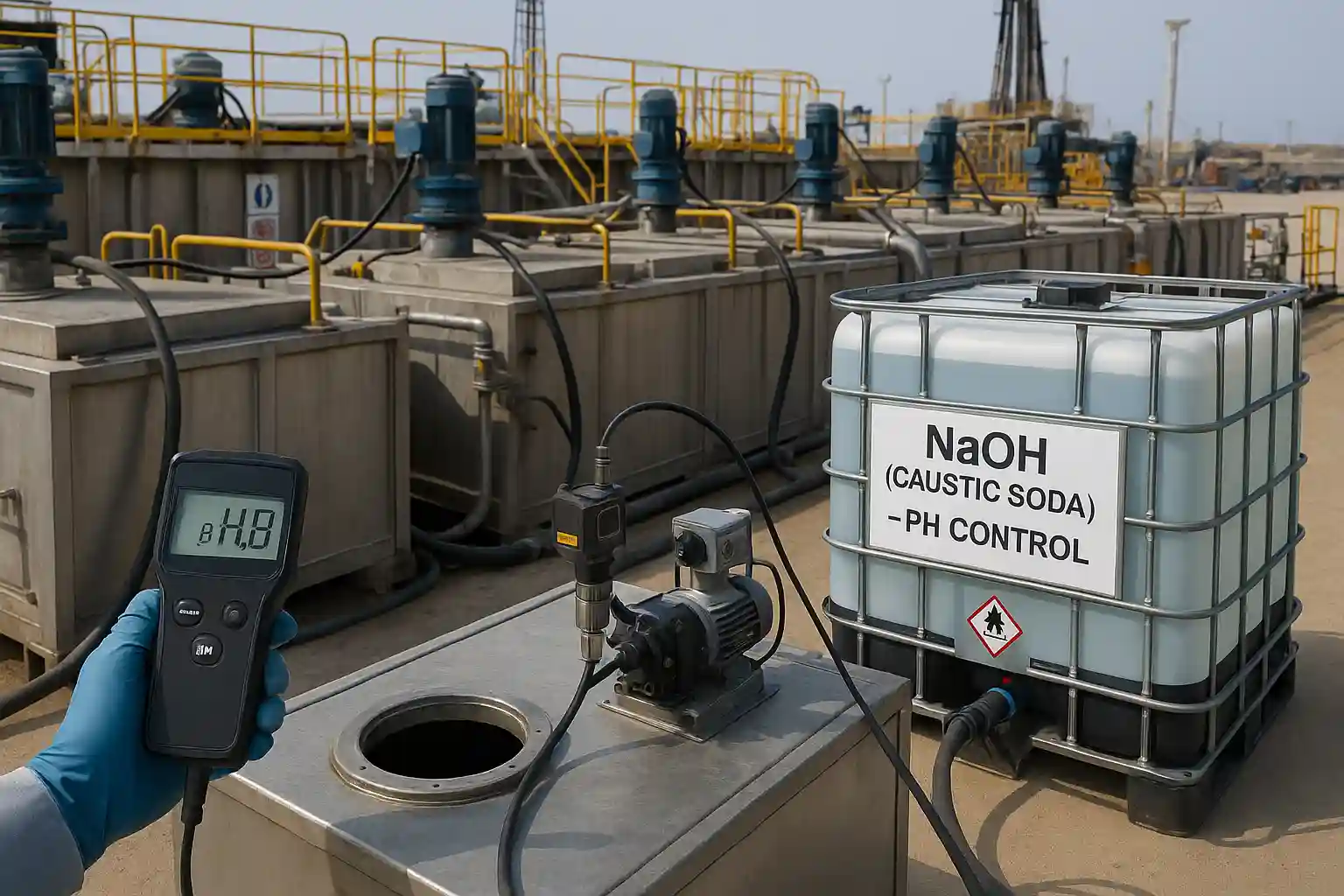 کاربرد سود سوزآور در حفاری | نقش کلیدی در صنعت نفت و گاز