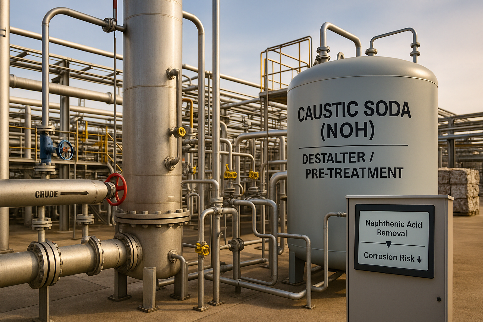 کاربرد سود سوزآور در نفت و پتروشیمی